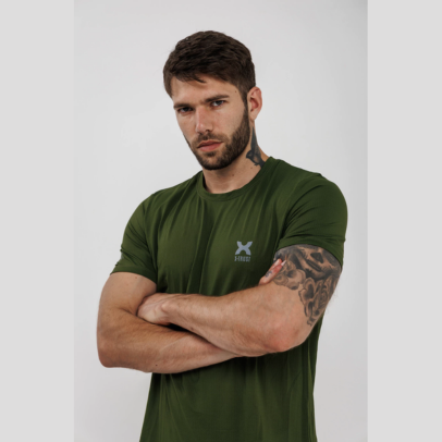 REMERA X-Trust Zurich Dry Fit Verde Militar