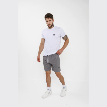 SHORT X-Trust Tulum Microfibra Elastizada Gris Melange