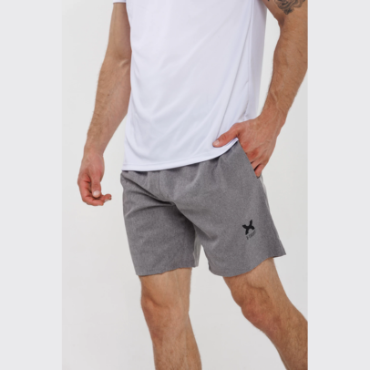 SHORT X-Trust Tulum Microfibra Elastizada Gris Melange