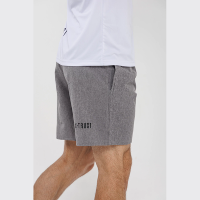 SHORT X-Trust Tulum Microfibra Elastizada Gris Melange